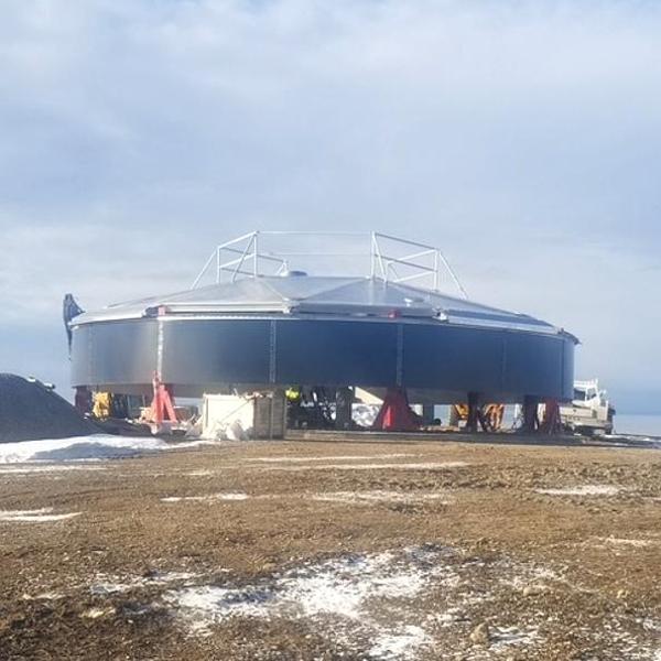 Municipal tank with dome roof