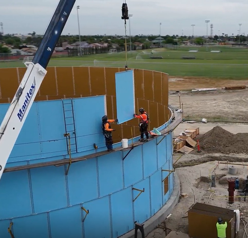Tank panel field installation
